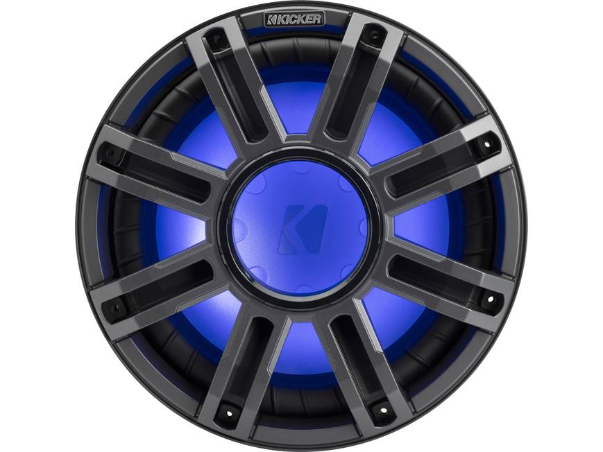 Kicker 51MWE122 Premium M-Class 12" 2-ohm marine subwoofer with RGBW LED lighting (Charcoal Grille)