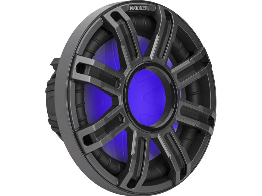 Kicker 51MWE122 Premium M-Class 12" 2-ohm marine subwoofer with RGBW LED lighting (Charcoal Grille)