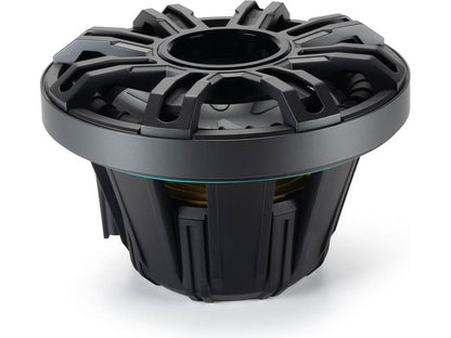 Kicker 51MWF104 Premium M-Class 10" 4-ohm marine subwoofer with RGBW LED lighting — optimized for free-air applications (Charcoal Grille)