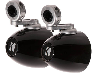 Kicker 40KMMTES Unloaded tower enclosures designed for Kicker 4" marine speakers (Black)