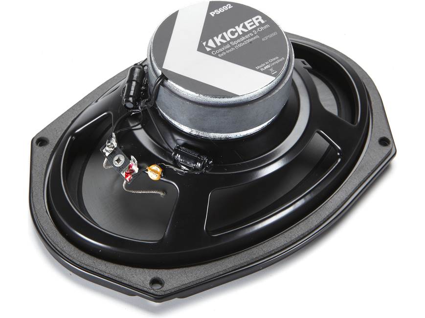 Kicker 40PS692 6"x 9" 2-way speakers (2-ohm) for use in motorcycles, boats, and ATVs