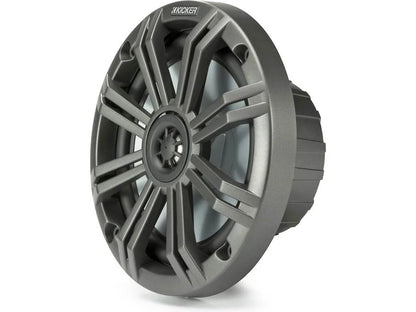 Kicker 45KM654 6-1/2" marine speakers with charcoal and white grilles