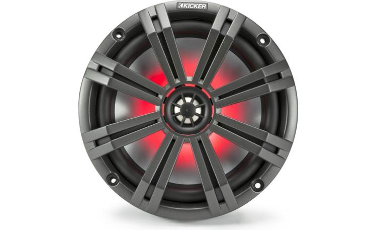 Kicker 45KM84L 8" full-range marine speakers with LED lighting