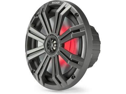 Kicker 45KM84L 8" full-range marine speakers with LED lighting