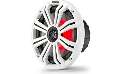 Kicker 45KM84L 8" full-range marine speakers with LED lighting