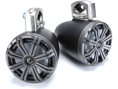 Kicker 45KMTC8 8" wakeboard tower speakers (Charcoal/Black)