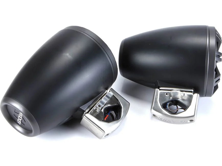 Kicker 45KMTC8 8" wakeboard tower speakers (Charcoal/Black)