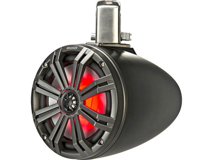 Kicker 45KMTC8 8" wakeboard tower speakers (Charcoal/Black)
