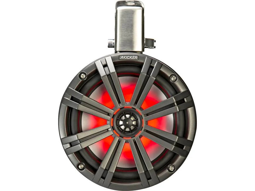 Kicker 45KMTC8 8" wakeboard tower speakers (Charcoal/Black)