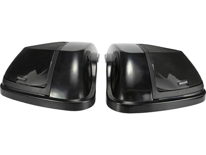 Kicker 46HDBL Custom-fit bag lids for select 2014-up Harley-Davidson models (Unloaded - speakers not included)