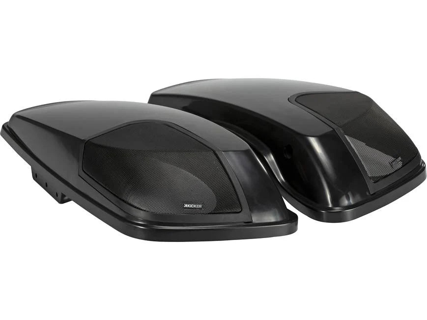 Kicker 46HDBL Custom-fit bag lids for select 2014-up Harley-Davidson models (Unloaded - speakers not included)