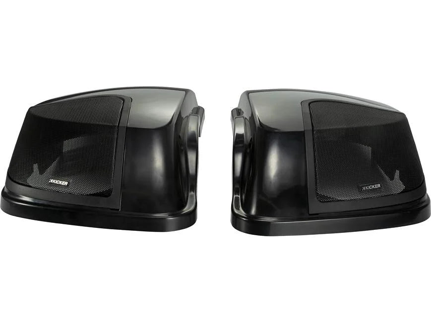 Kicker 46HDBL Custom-fit bag lids for select 2014-up Harley-Davidson models (Unloaded - speakers not included)