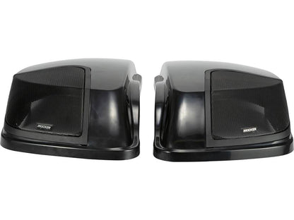Kicker 46HDBL Custom-fit bag lids for select 2014-up Harley-Davidson models (Unloaded - speakers not included)