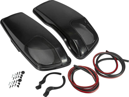 Kicker 46HDBL69 Custom-fit bag lids for select 2014-up Harley-Davidson models (With Kicker 6"x9 speakers)