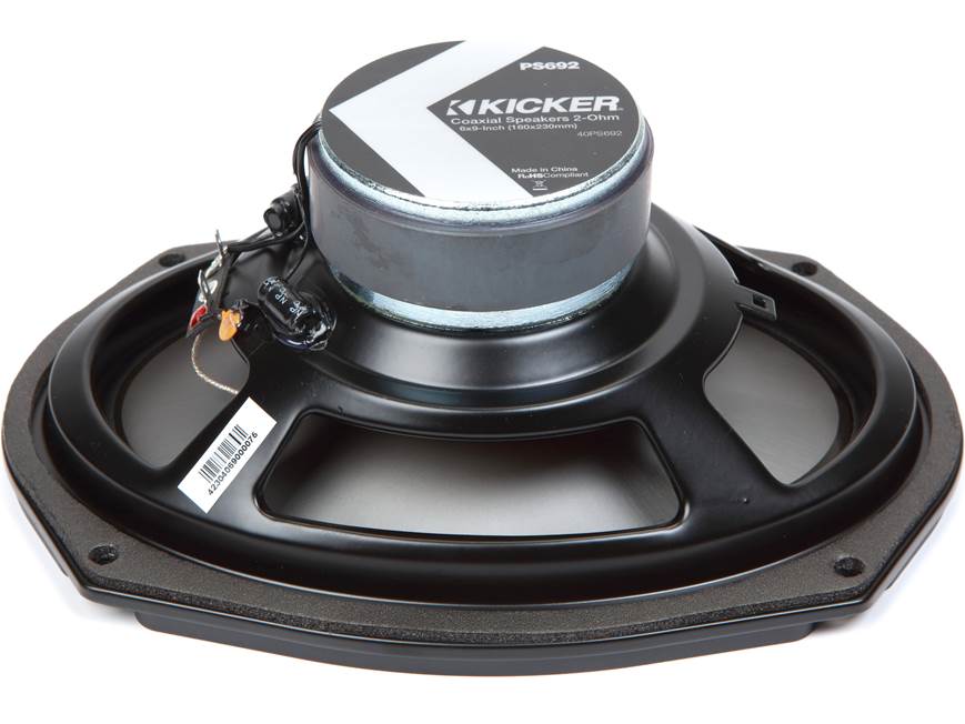 Kicker 46HDBL69 Custom-fit bag lids for select 2014-up Harley-Davidson models (With Kicker 6"x9 speakers)