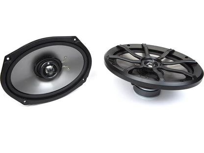Kicker 46HDBL69 Custom-fit bag lids for select 2014-up Harley-Davidson models (With Kicker 6"x9 speakers)