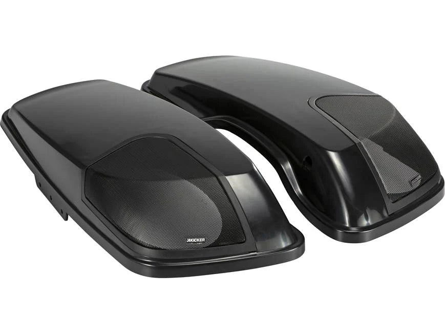 Kicker 46HDBL69 Custom-fit bag lids for select 2014-up Harley-Davidson models (With Kicker 6"x9 speakers)