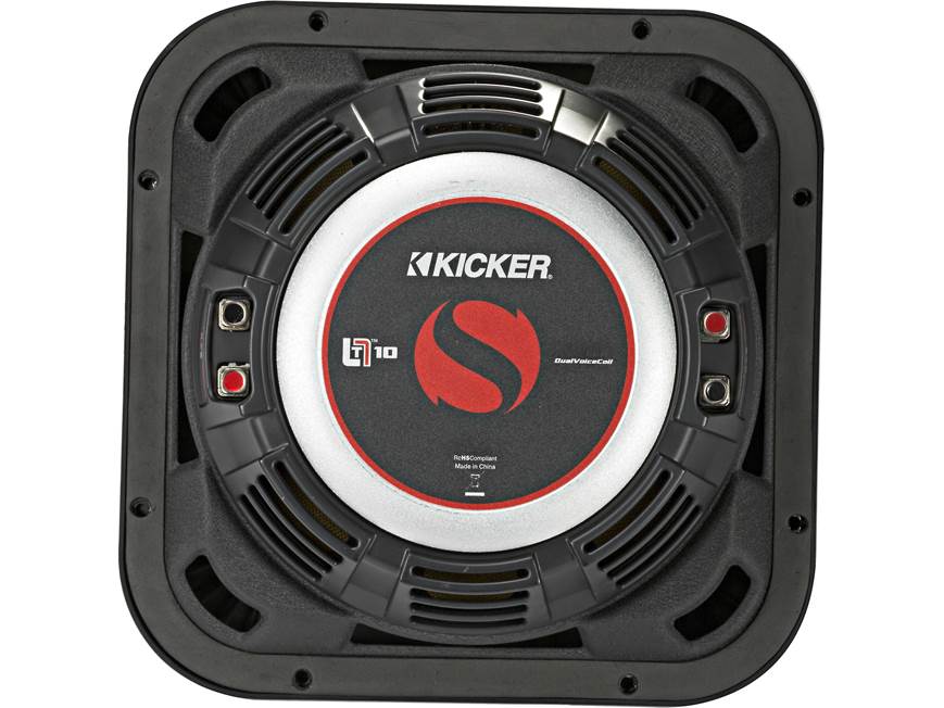 Kicker 46L7T102 L7T Series shallow-mount 10" dual 2-ohm voice coil component subwoofer