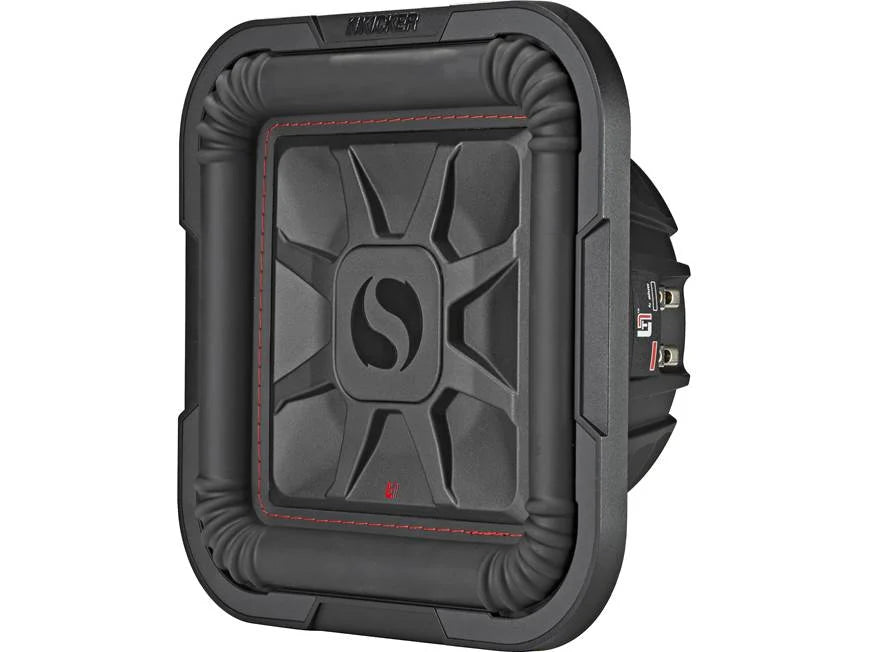 Kicker 46L7T104 L7T Series shallow-mount 10" dual 4-ohm voice coil component subwoofer