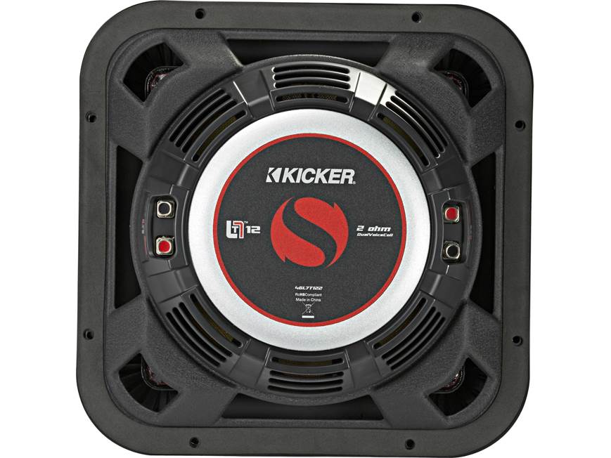 Kicker 46L7T122 Solo-Baric L7T Series shallow-mount 12" dual 2-ohm voice coil component subwoofer