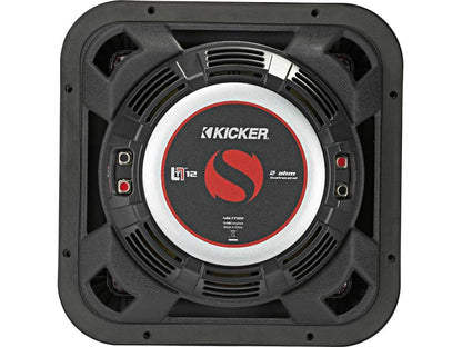 Kicker 46L7T122 Solo-Baric L7T Series shallow-mount 12" dual 2-ohm voice coil component subwoofer