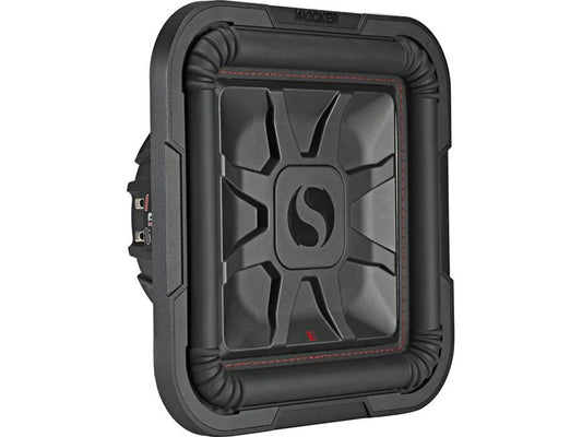 Kicker 46L7T122 Solo-Baric L7T Series shallow-mount 12" dual 2-ohm voice coil component subwoofer