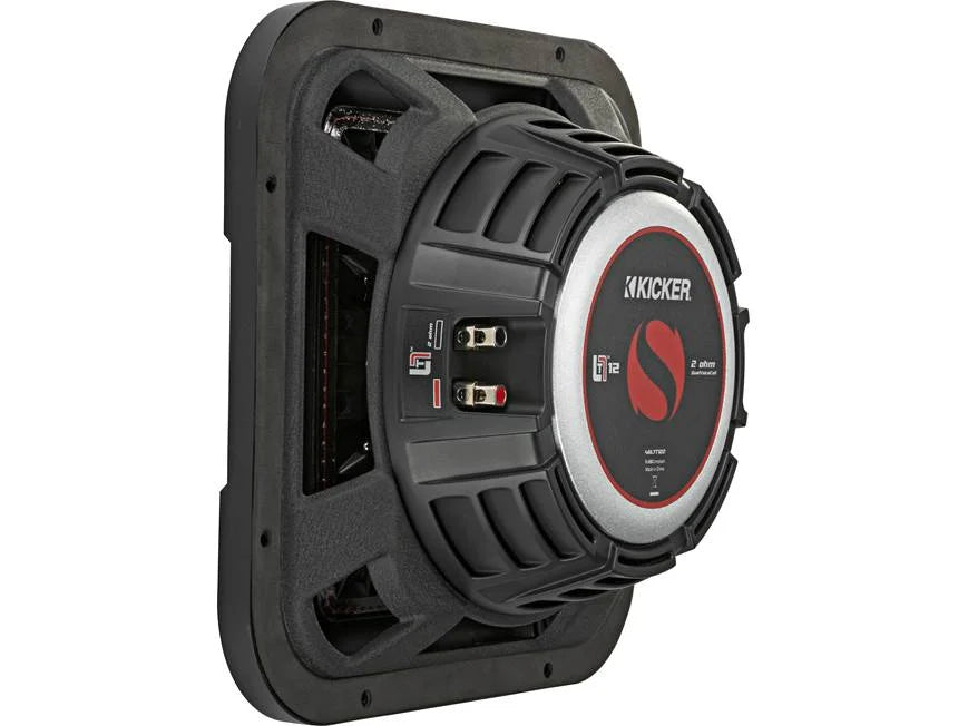 Kicker 46L7T122 Solo-Baric L7T Series shallow-mount 12" dual 2-ohm voice coil component subwoofer
