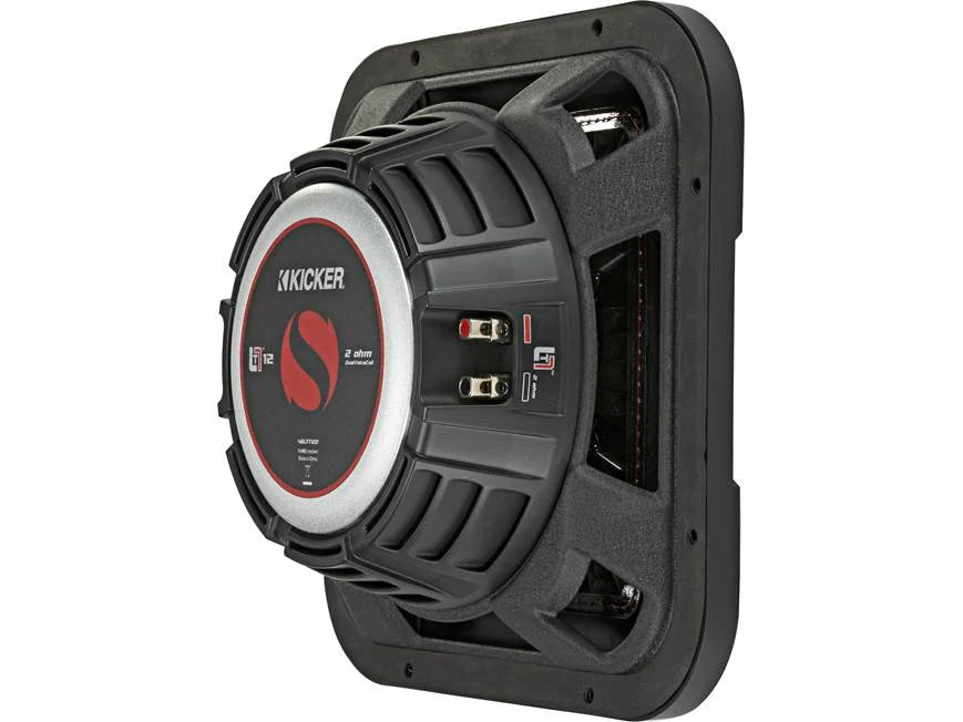 Kicker 46L7T122 Solo-Baric L7T Series shallow-mount 12" dual 2-ohm voice coil component subwoofer