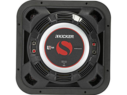 Kicker 46L7T124 Solo-Baric L7T Series shallow-mount 12" dual 4-ohm voice coil component subwoofer