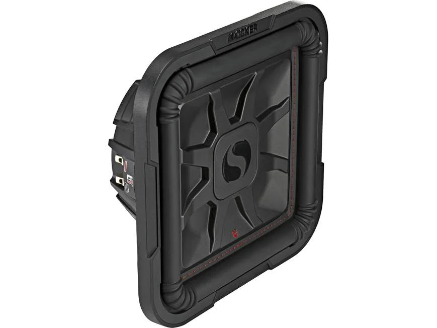 Kicker 46L7T124 Solo-Baric L7T Series shallow-mount 12" dual 4-ohm voice coil component subwoofer