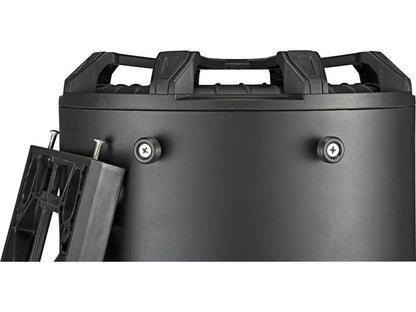 Kicker 46CWTB102 Weather-proof sealed tube enclosure with one 10" 2-ohm subwoofer and 10" passive speaker