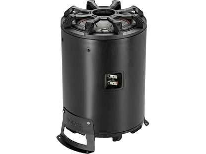 Kicker 46CWTB82 Weather-proof sealed enclosure with one 8" 2-ohm subwoofer and 8" passive speaker