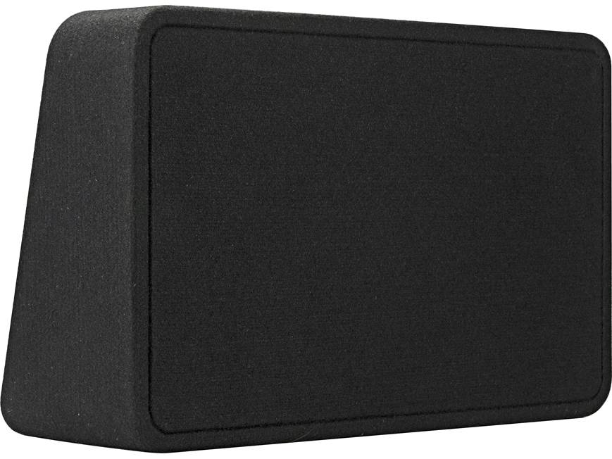 Kicker 46TL7T122 Sealed 2-ohm enclosure with single square L7T Series 12" shallow-mount subwoofer