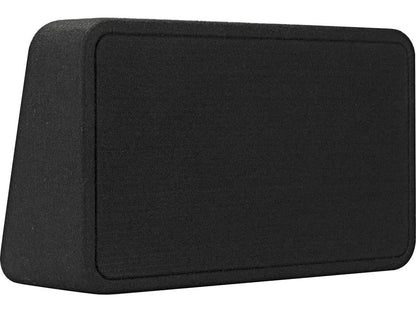 Kicker 46TL7T82 Sealed 2-ohm enclosure with single square L7T Series 8" shallow-mount subwoofer