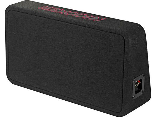 Kicker 46TL7T82 Sealed 2-ohm enclosure with single square L7T Series 8" shallow-mount subwoofer