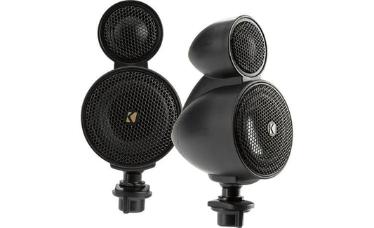 Kicker 47KSMT2504 KS Series dual-pod component speaker system — each pod contains a 2-1/2" midrange driver and a 1" tweeter