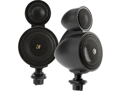 Kicker 47KSMT2504 KS Series dual-pod component speaker system — each pod contains a 2-1/2" midrange driver and a 1" tweeter