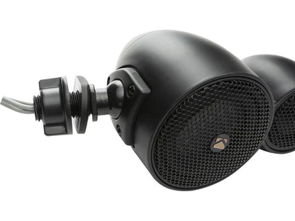 Kicker 47KSMT2504 KS Series dual-pod component speaker system — each pod contains a 2-1/2" midrange driver and a 1" tweeter