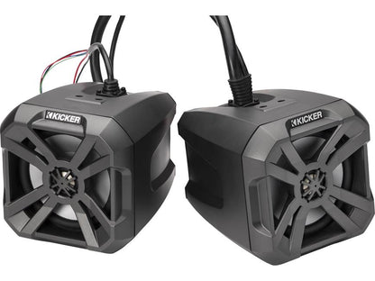 Kicker 48BTCAN65 6-1/2" PowerCan speakers with LED lighting and built-in Bluetooth®