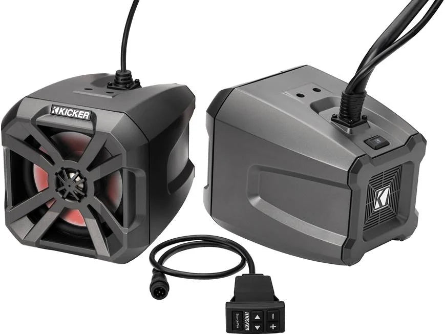 Kicker 48BTCAN65 6-1/2" PowerCan speakers with LED lighting and built-in Bluetooth®