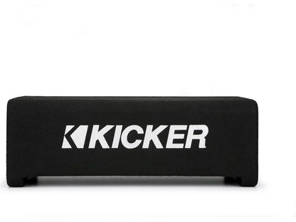 Kicker 48CDF104 Comp Series sealed down-firing enclosure with 10" 4-ohm subwoofer