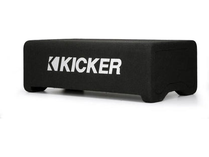 Kicker 48CDF104 Comp Series sealed down-firing enclosure with 10" 4-ohm subwoofer