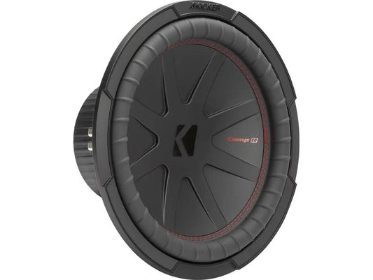 Kicker 48CWR124 CompR Series 12" subwoofer with dual 4-ohm voice coils