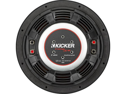 Kicker 48CWRT102 CompRT Series shallow-mount 10" subwoofer with dual 2-ohm voice coils