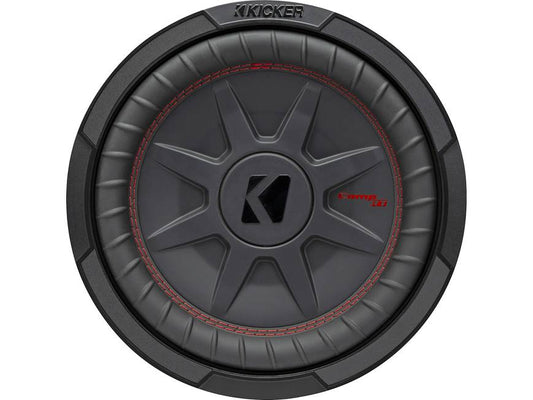Kicker 48CWRT102 CompRT Series shallow-mount 10" subwoofer with dual 2-ohm voice coils