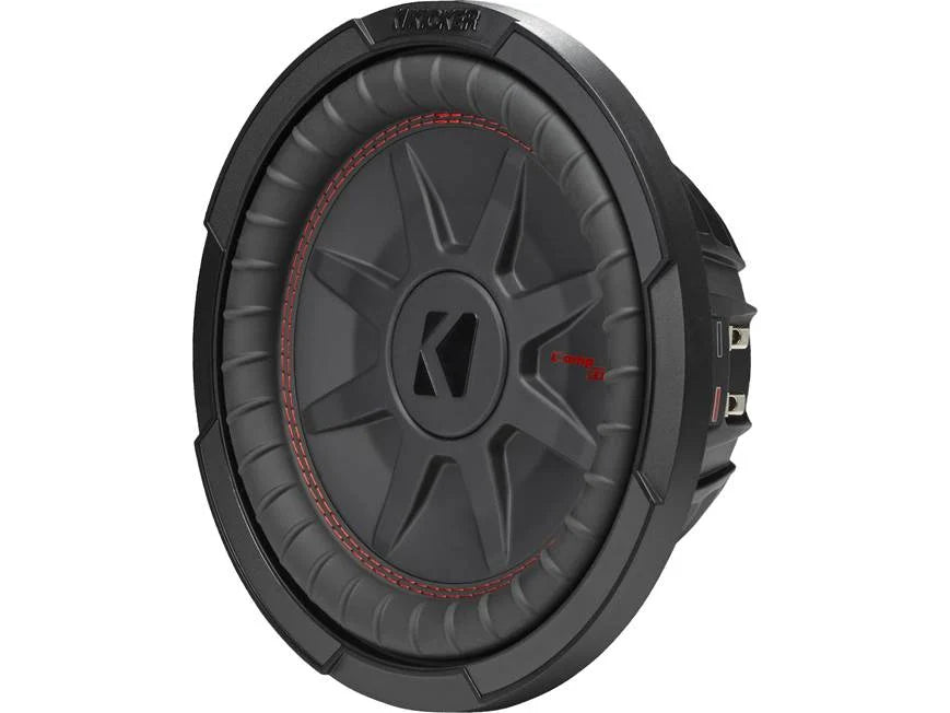 Kicker 48CWRT104 CompRT Series shallow-mount 10" subwoofer with dual 4-ohm voice coils
