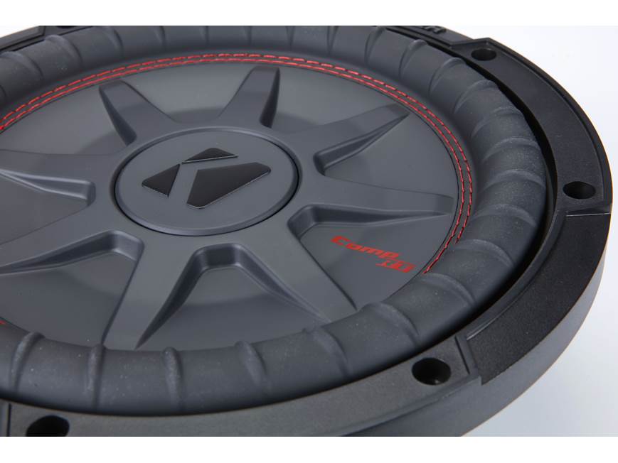 Kicker 48CWRT104 CompRT Series shallow-mount 10" subwoofer with dual 4-ohm voice coils