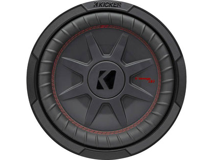 Kicker 48CWRT104 CompRT Series shallow-mount 10" subwoofer with dual 4-ohm voice coils