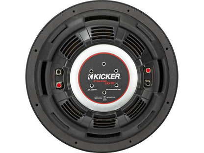 Kicker 48CWRT122 CompRT Series shallow-mount 12" subwoofer with dual 2-ohm voice coils