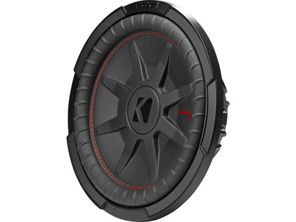 Kicker 48CWRT124 CompRT Series shallow-mount 12" subwoofer with dual 4-ohm voice coils